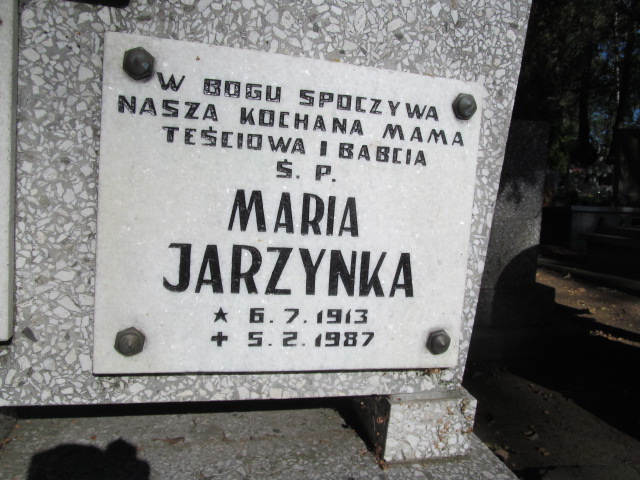 Maria Jarzynka 1913 Łasin - Grobonet - Wyszukiwarka osób pochowanych