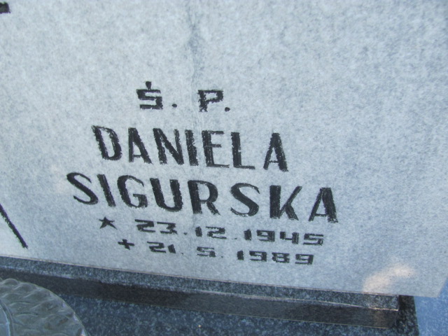 Daniela Sigurska 1945 Łasin - Grobonet - Wyszukiwarka osób pochowanych