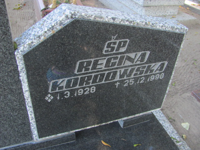Regina Kordowska 1928 Łasin - Grobonet - Wyszukiwarka osób pochowanych