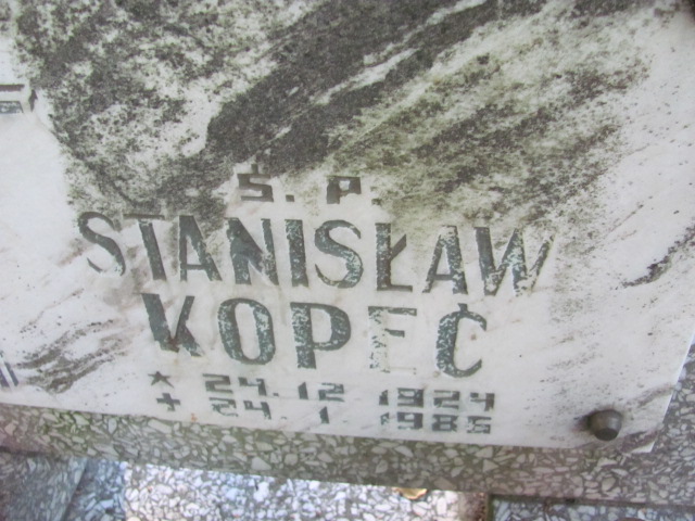 Stanisław Kopeć 1924 Łasin - Grobonet - Wyszukiwarka osób pochowanych