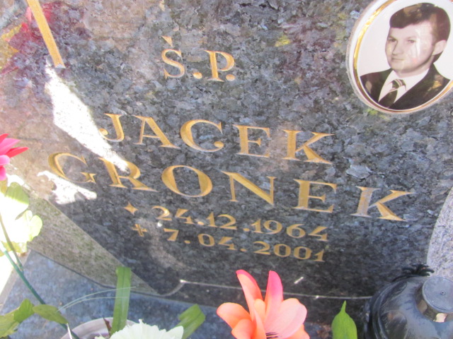 Jacek Gronek 1964 Łasin - Grobonet - Wyszukiwarka osób pochowanych