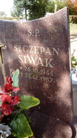 Szczepan Siwak 1944 Łasin - Grobonet - Wyszukiwarka osób pochowanych