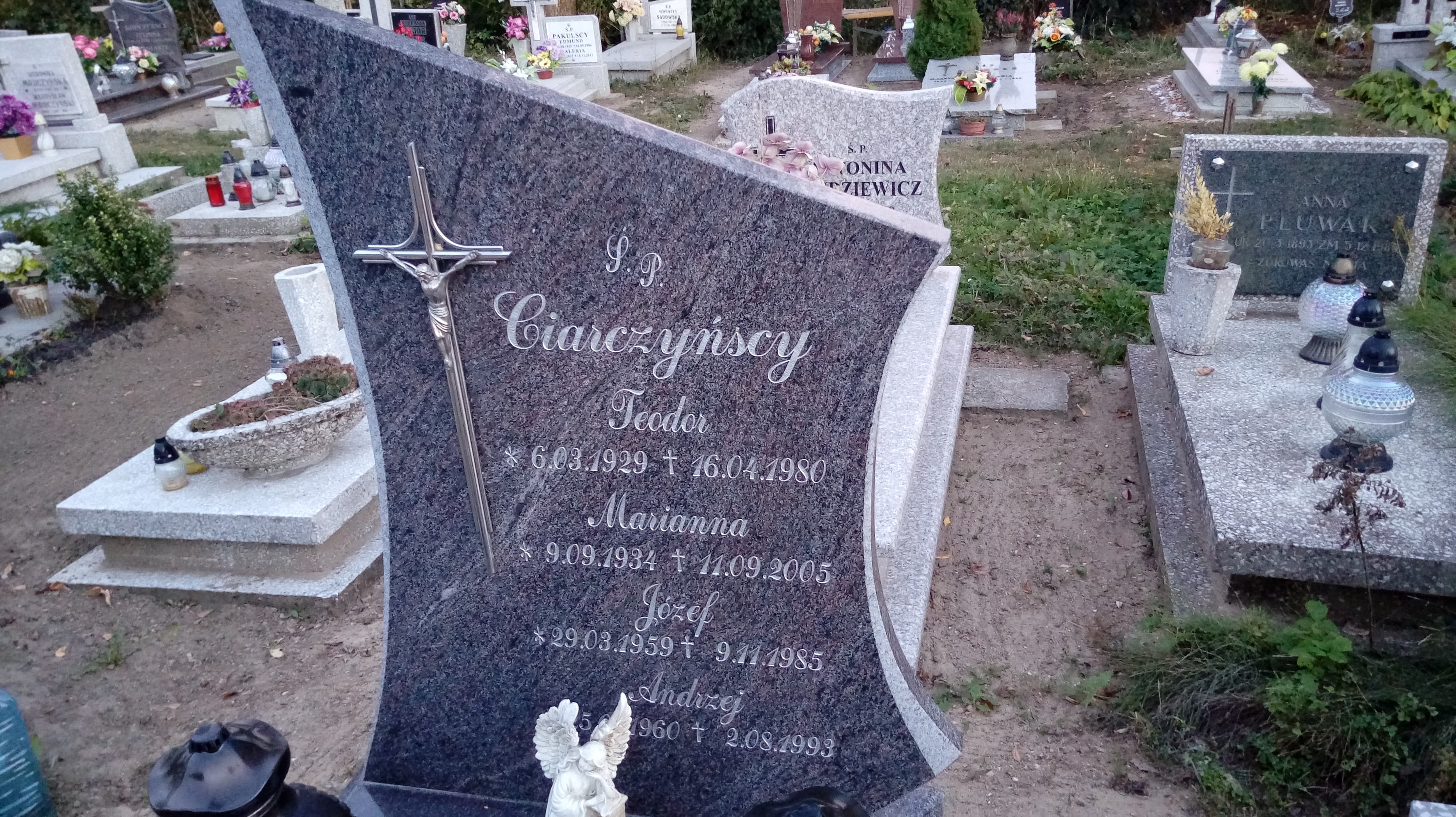 Andrzej Ciarczyński 1960 Łasin - Grobonet - Wyszukiwarka osób pochowanych