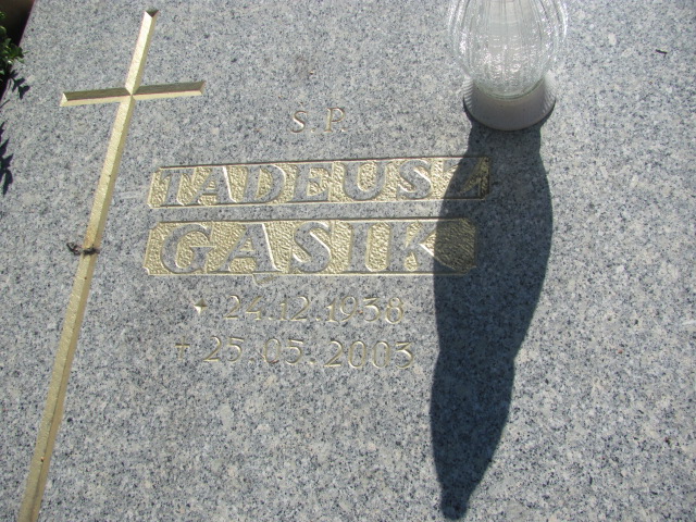 Tadeusz Gąsik 1938 Łasin - Grobonet - Wyszukiwarka osób pochowanych