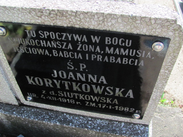 Joanna Korytkowska 1916 Łasin - Grobonet - Wyszukiwarka osób pochowanych
